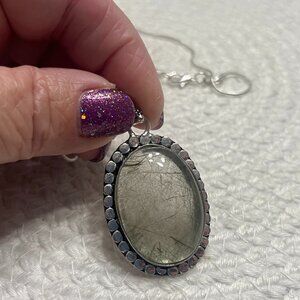 Stunning GOLDEN RUTILE Handmade Sterling 925 Pendant/Chain #280E